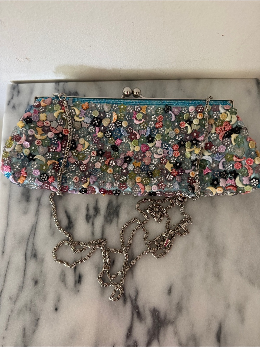 Beaded Multicolor Evening Clutch - Women Bags - NWOT